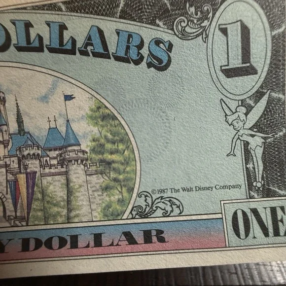 DISNEY $1 DOLLAR 1987 Lot 3 UNCIRCULATED 1ST YEAR1st Issue Mickey Mouse Castle
